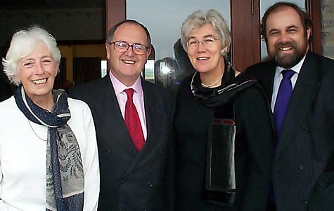 David with Baroness Diana Maddock, Alan Beith MP and constituency chairAnnie Cant