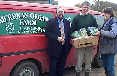 David visiting Merricks Organic Farm